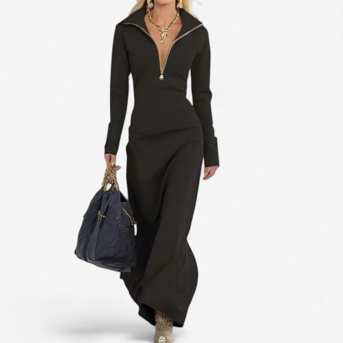 Katsiaryna™ High-Neck Dress