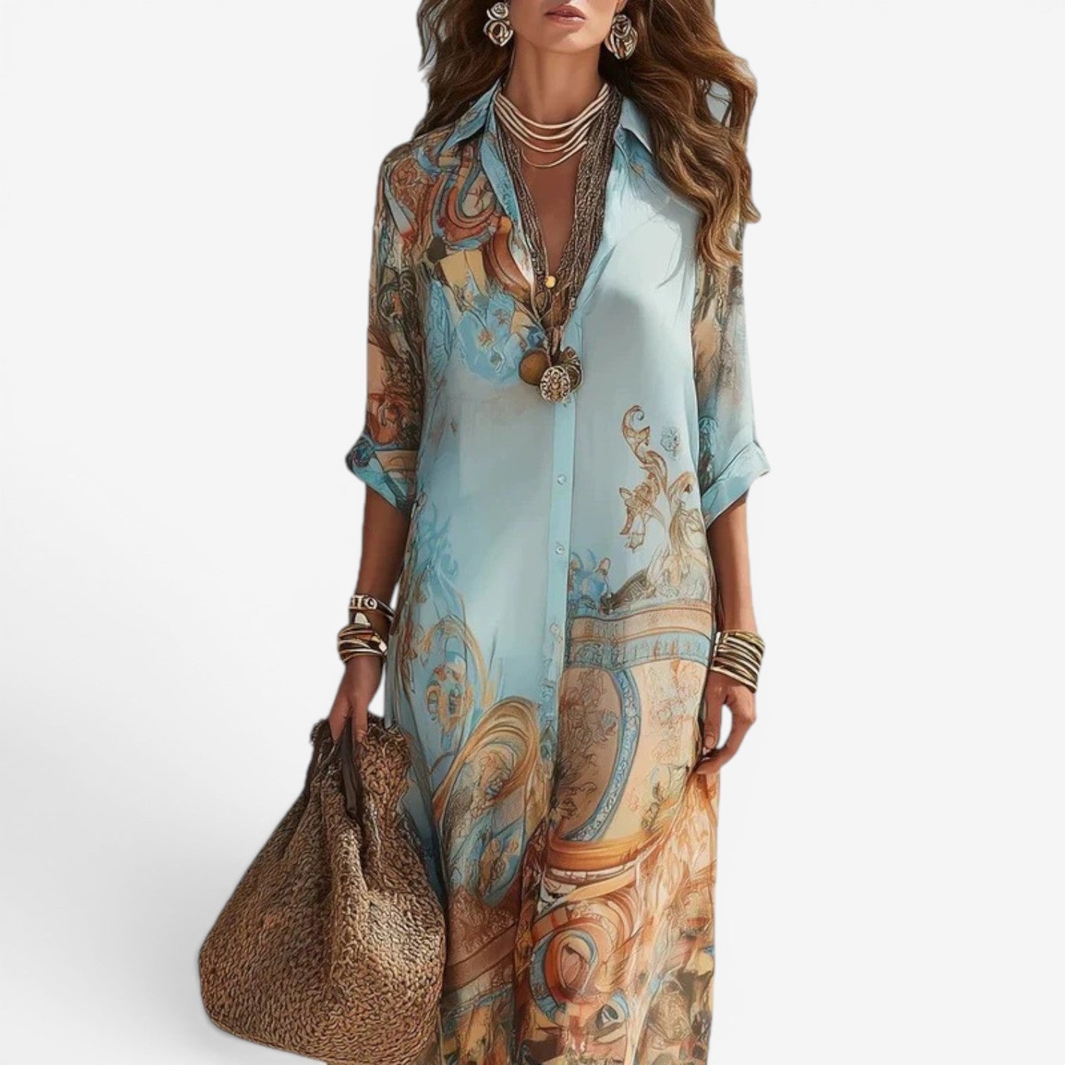 Raisa™ Maxi dress shirt