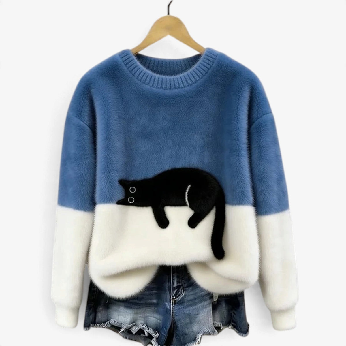 Pippa™ Plush Sleeping Cat Sweater