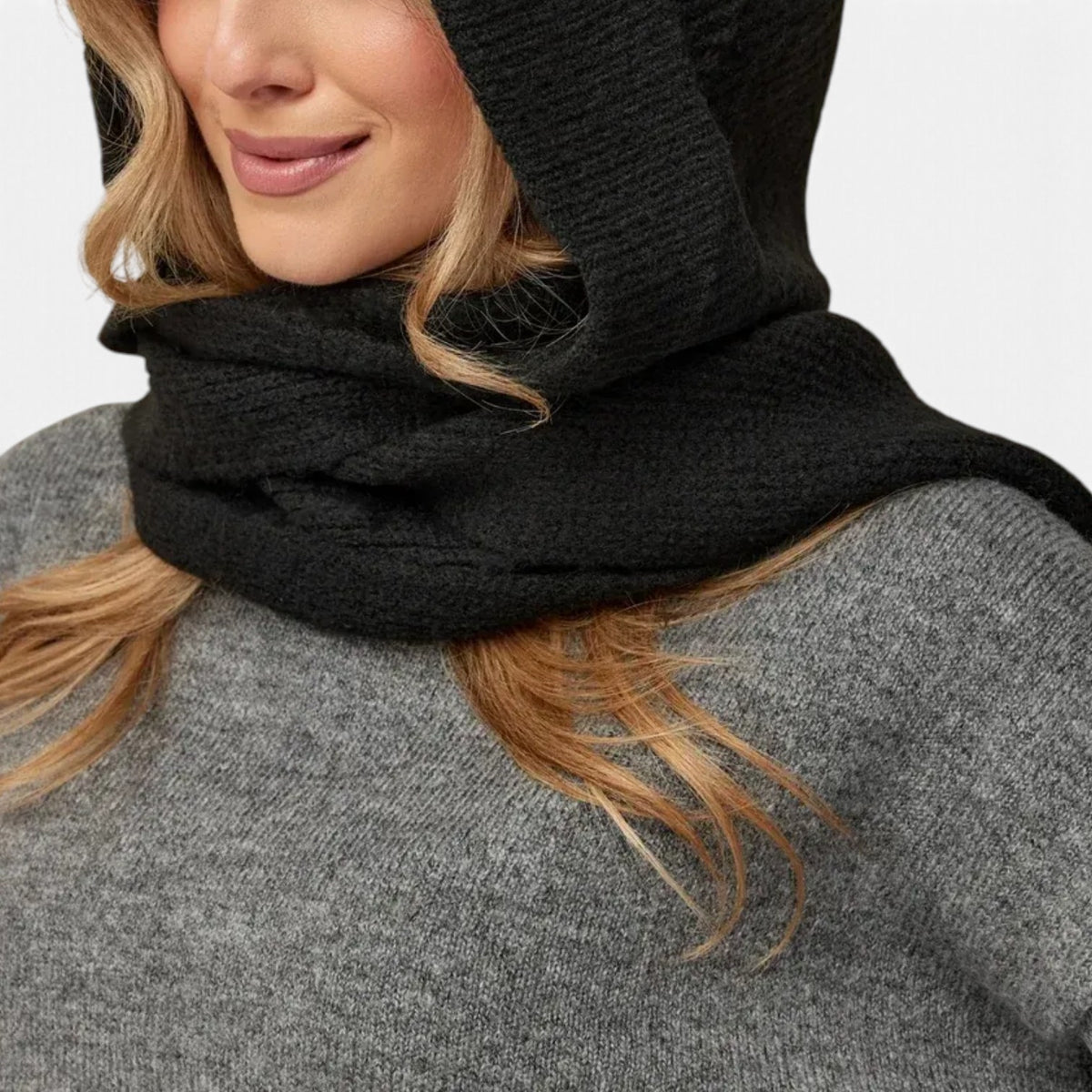 Ondine™ Long Hooded Knit Scarf