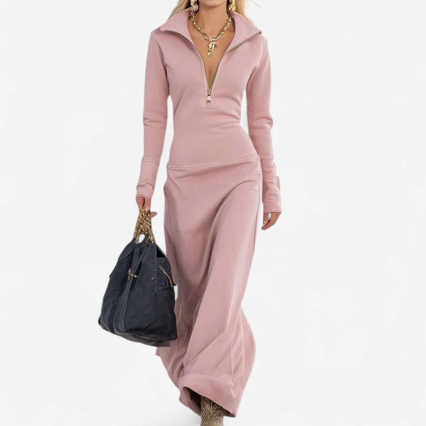 Katsiaryna™ High-Neck Dress