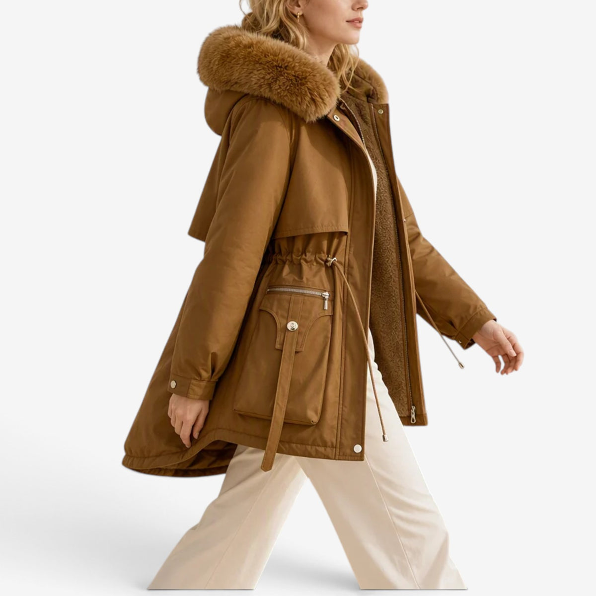 Sophia™ Faux Fur Hooded Parka