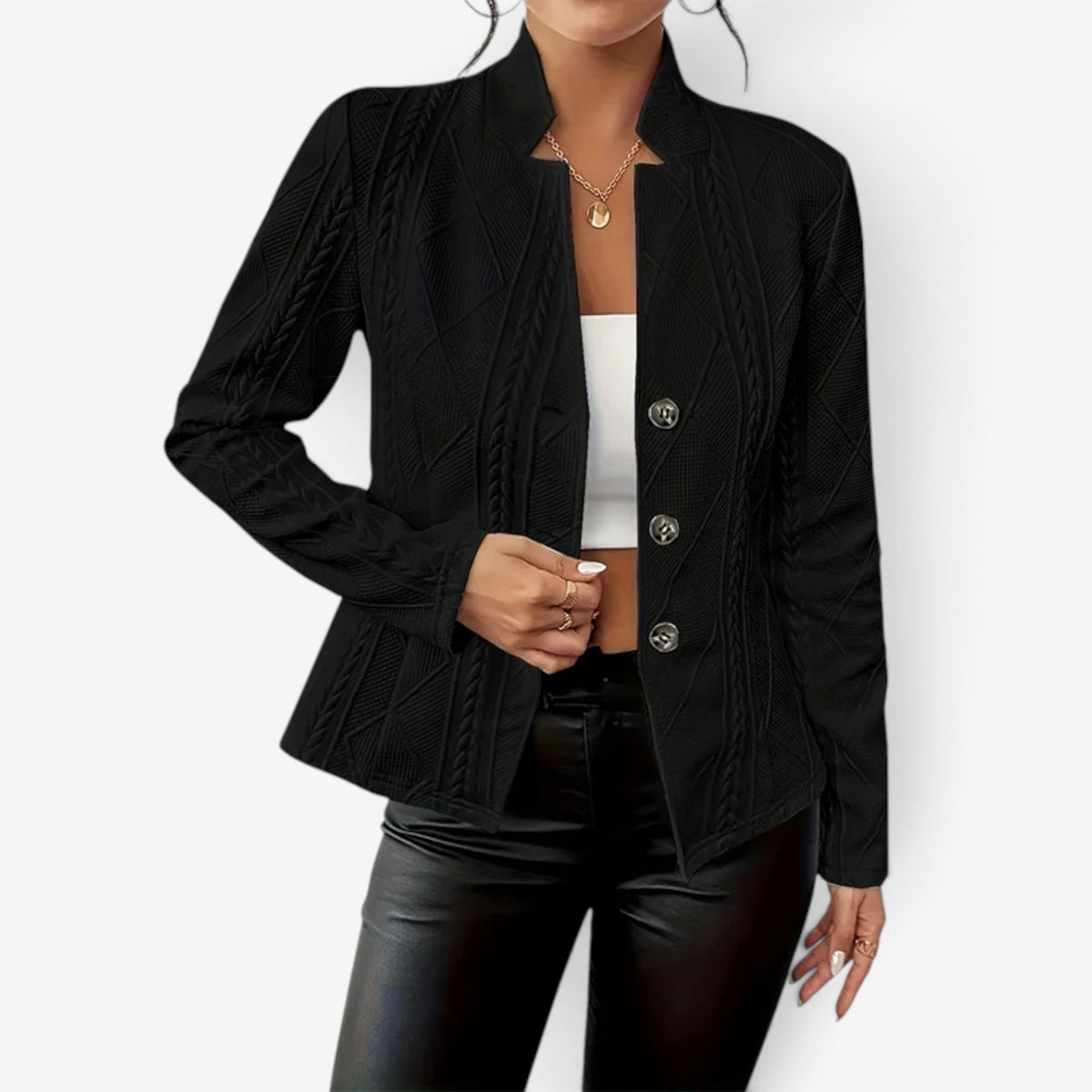 Chloe™ Textured Knit Blazer