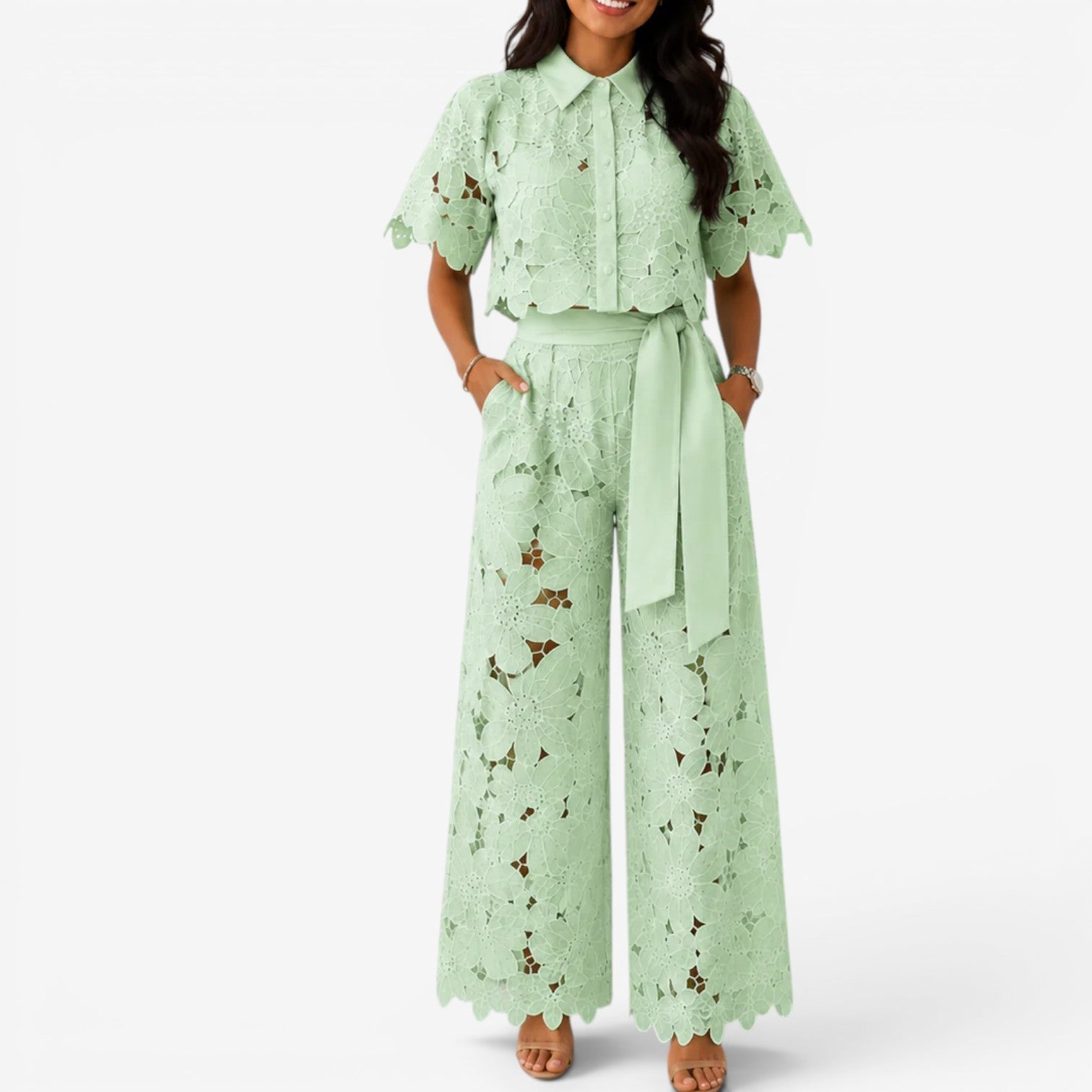 Gretchen™ Embroidered lace set