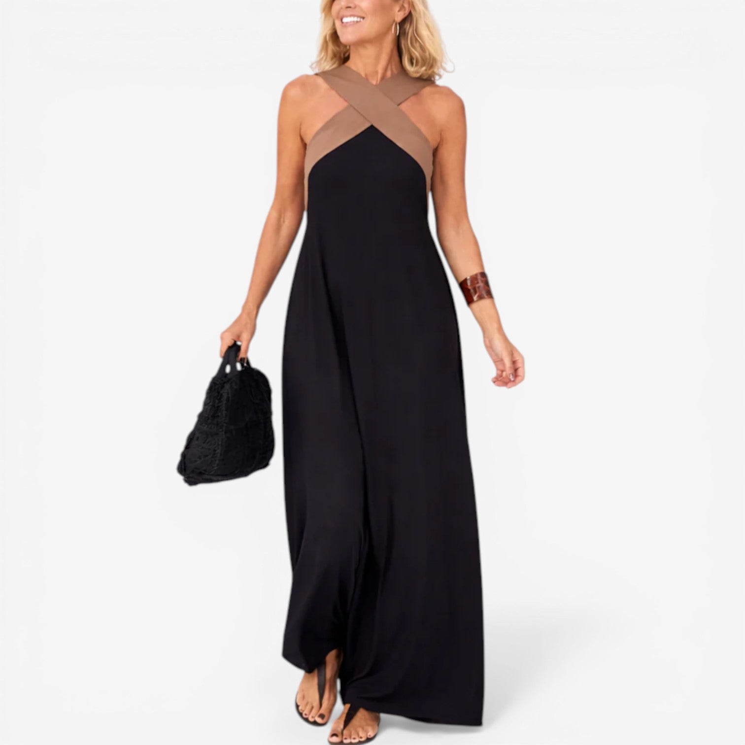 Daphne™ Maxi crossed shoulder straps