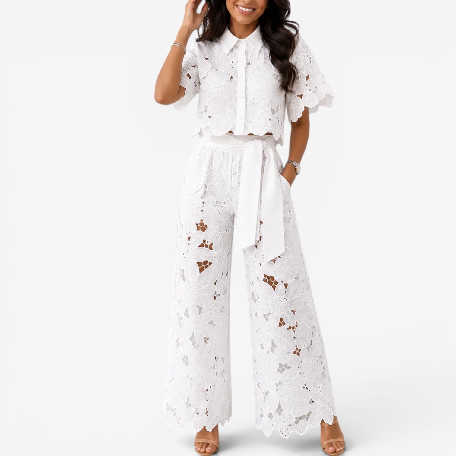 Gretchen™ Embroidered lace set