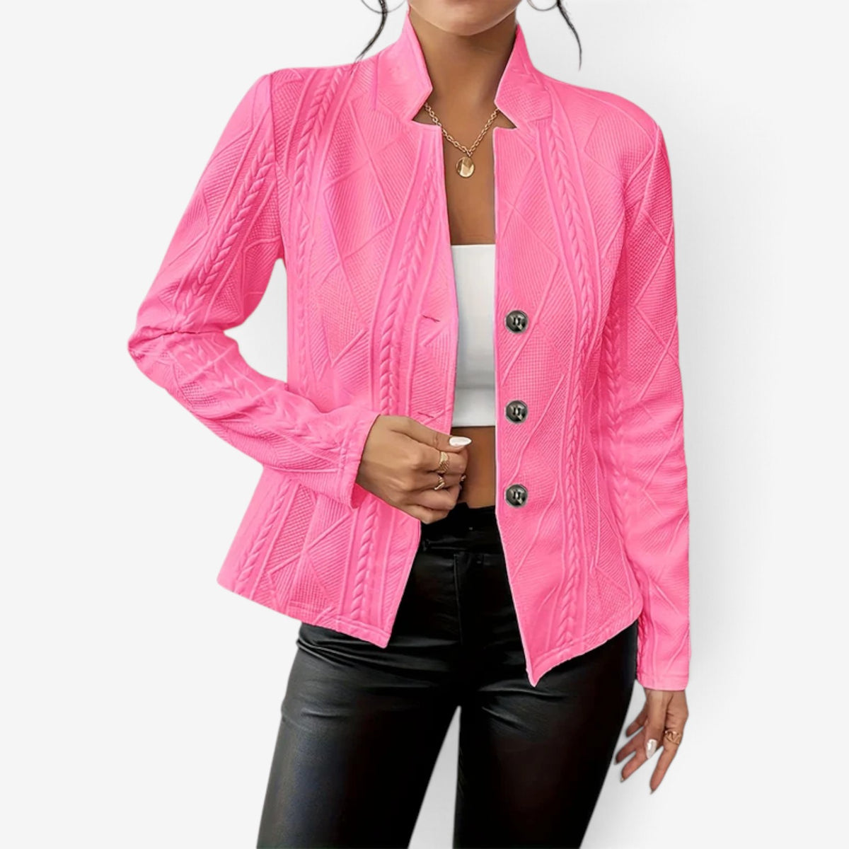 Chloe™ Textured Knit Blazer