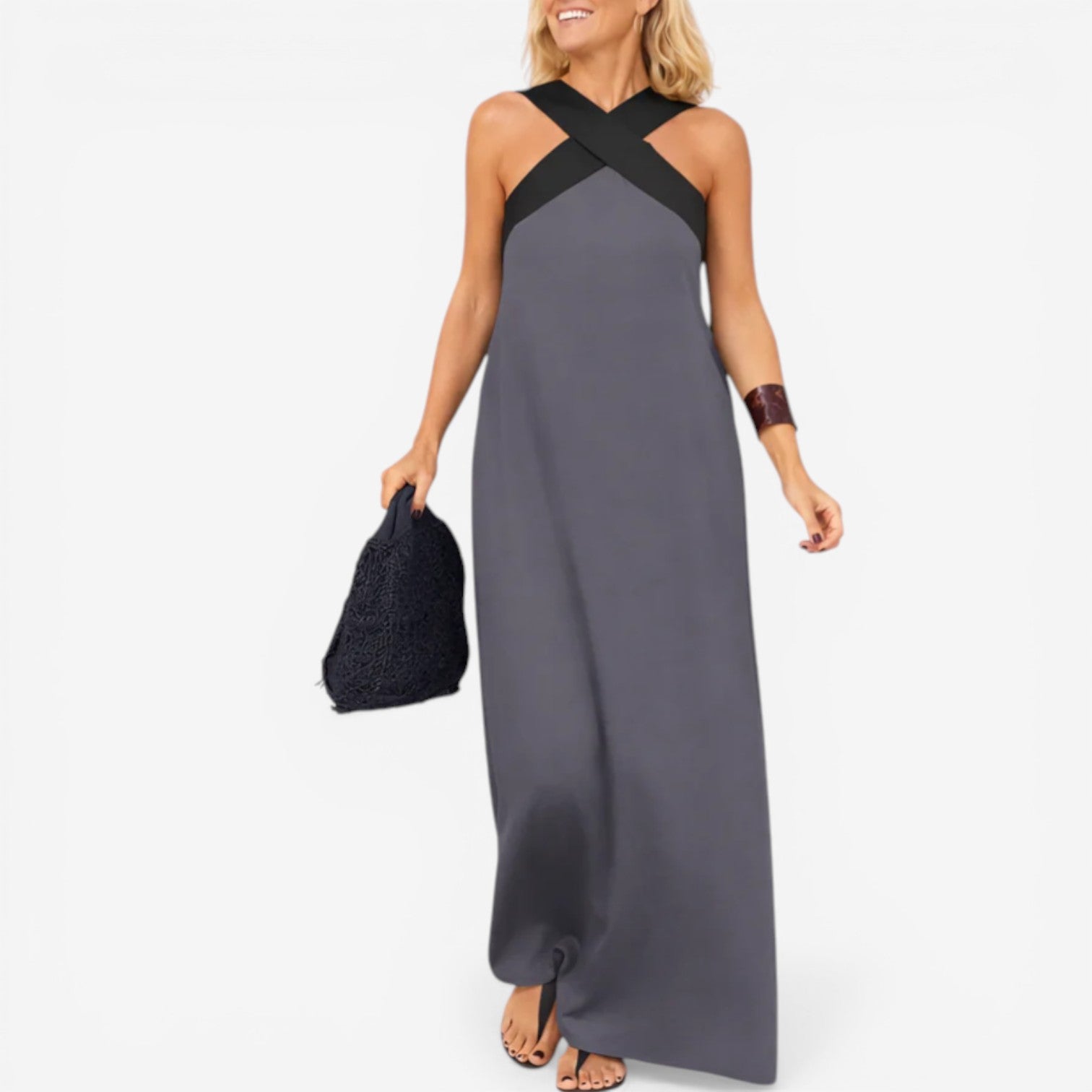 Daphne™ Maxi crossed shoulder straps