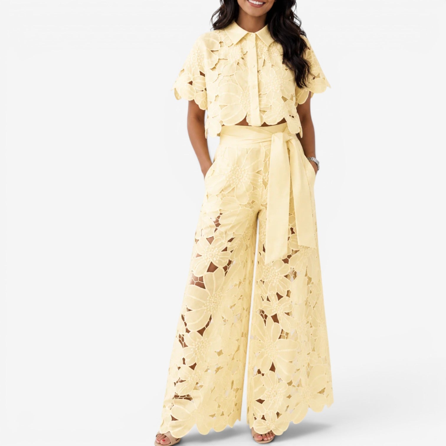Gretchen™ Embroidered lace set