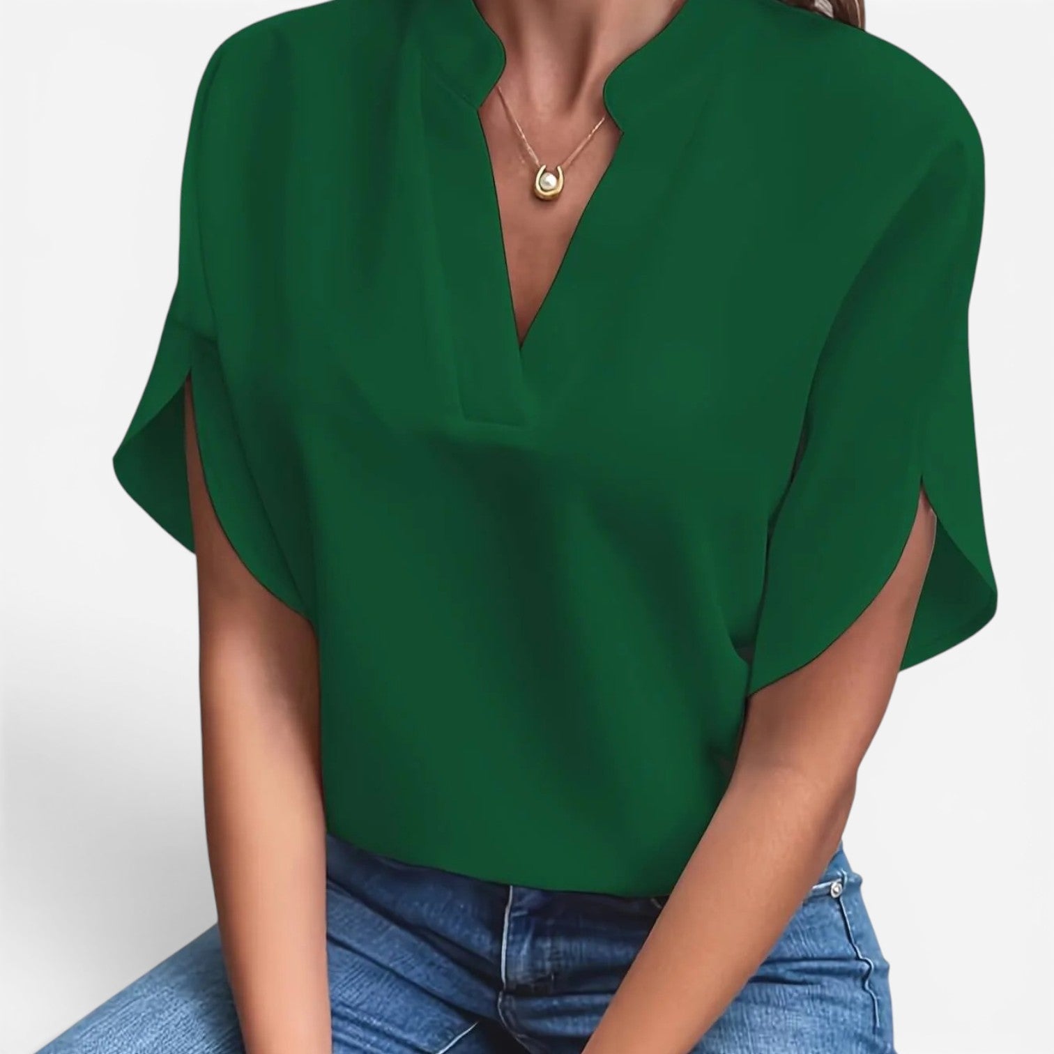 Jewel™ V-neck blouse