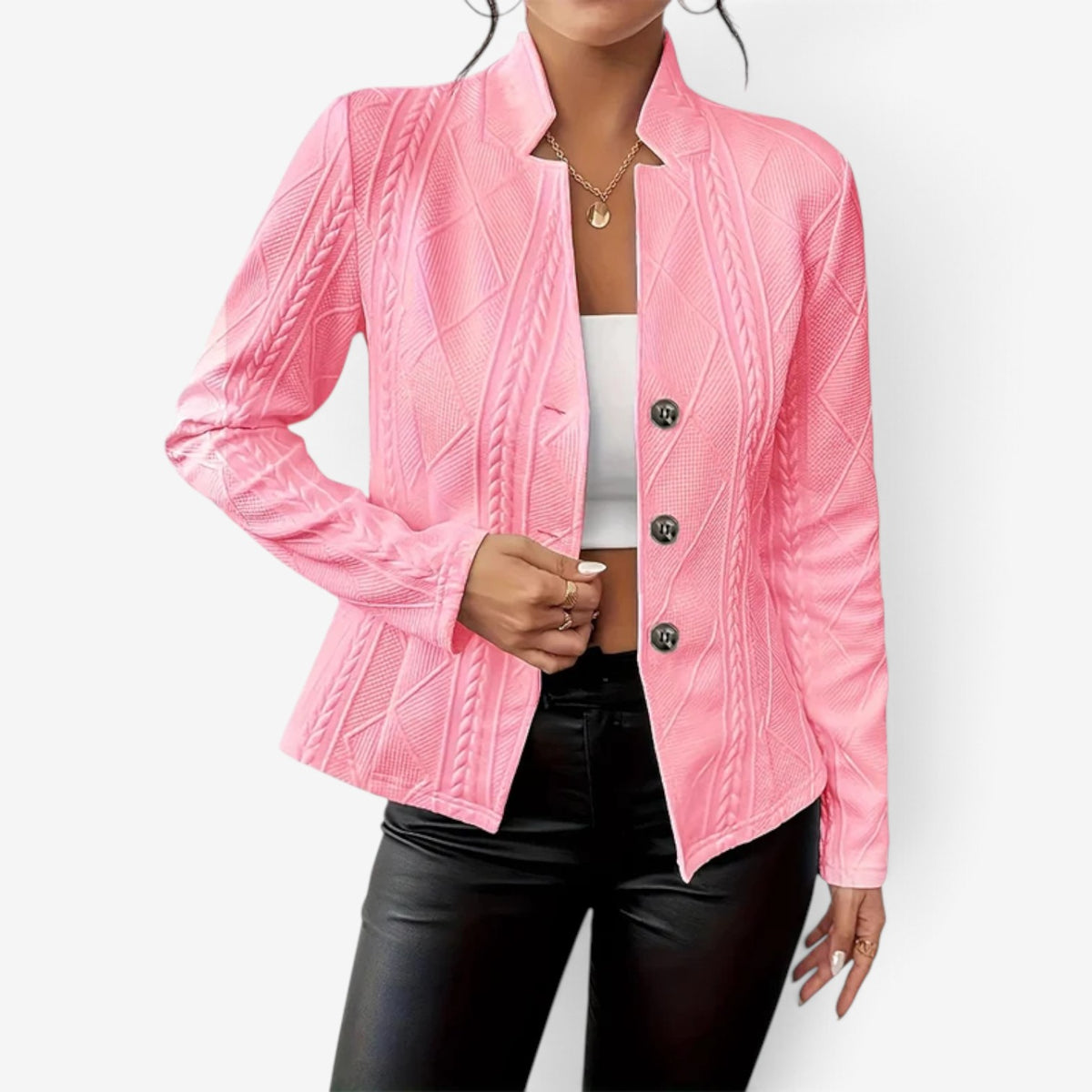 Chloe™ Textured Knit Blazer