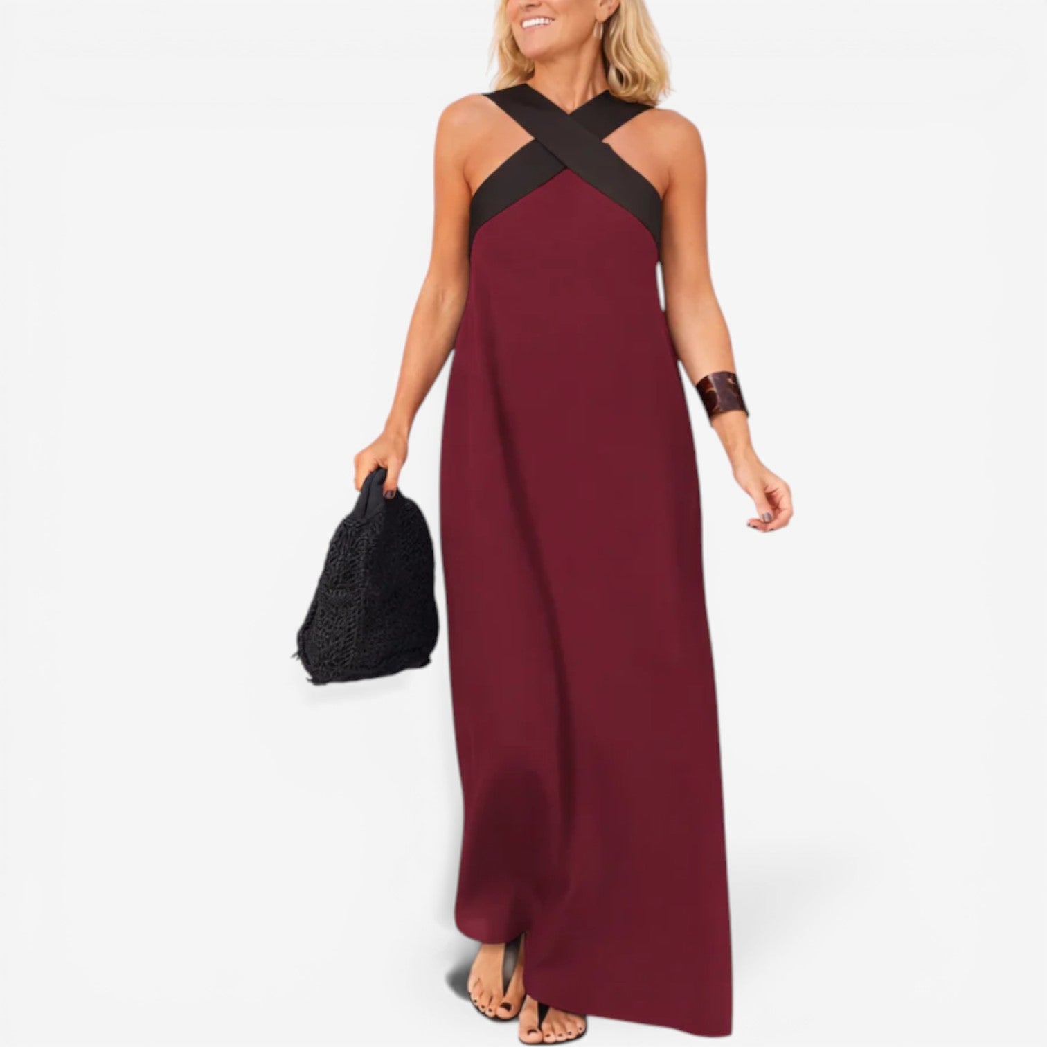 Daphne™ Maxi crossed shoulder straps