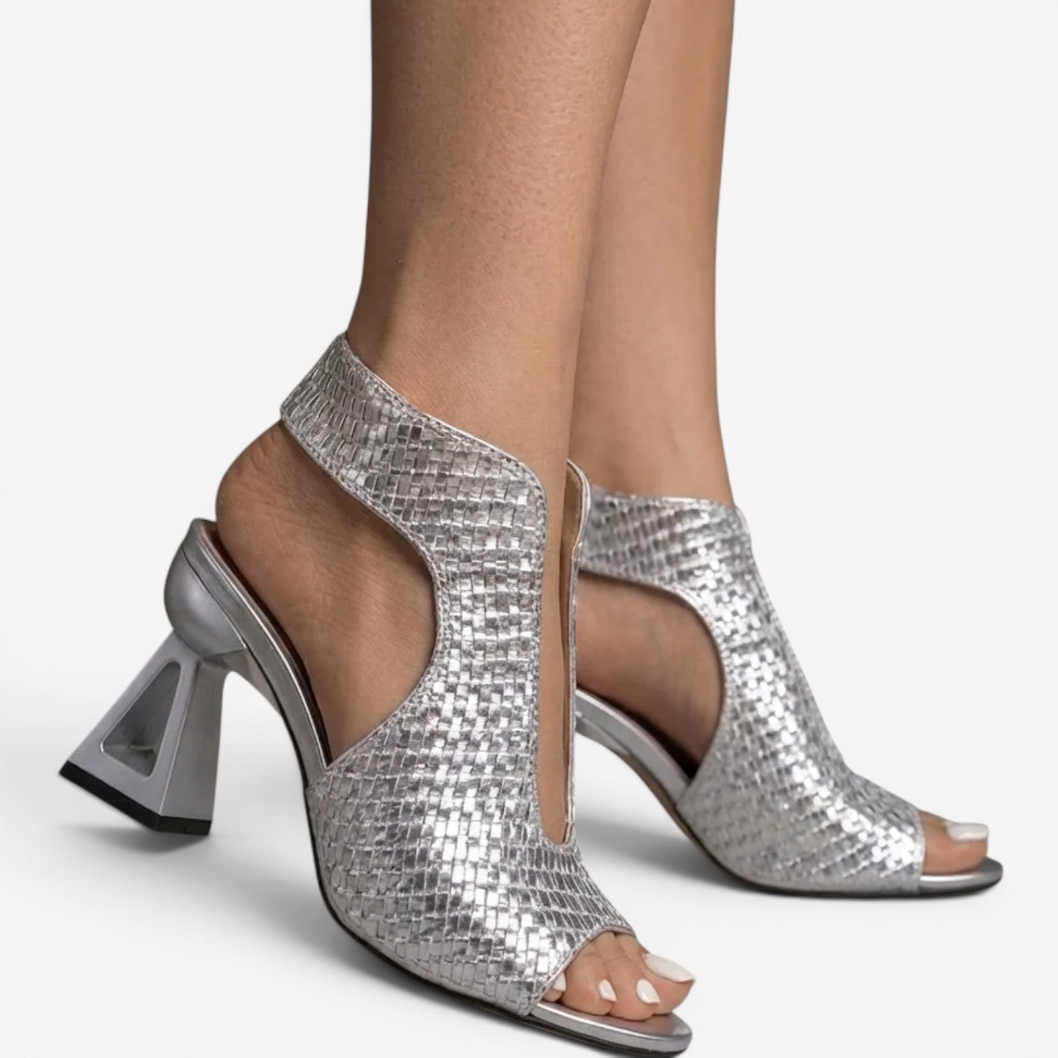 Victoria™ Geometric heel sandals