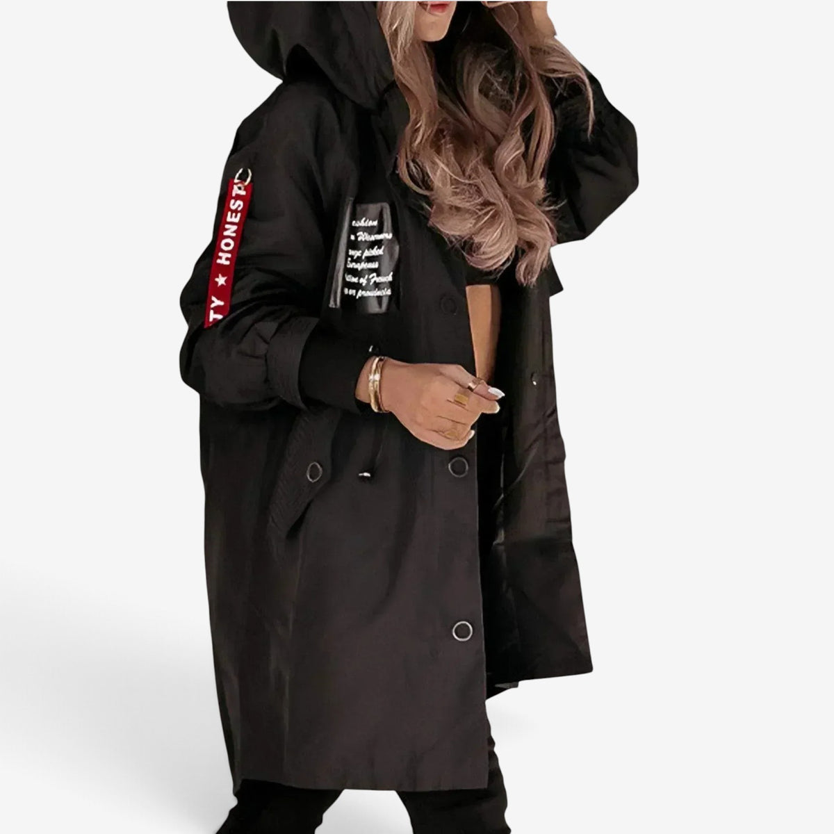 Talia™ Utility Hooded Longline Jacket
