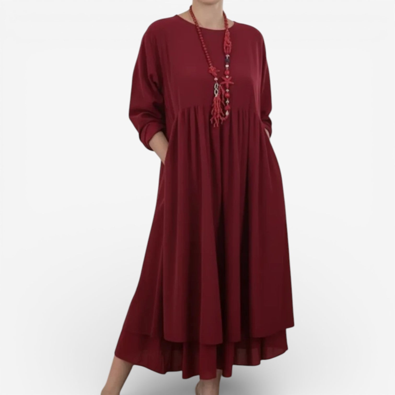 Athena™ Elegant Loose-Fitting Dress