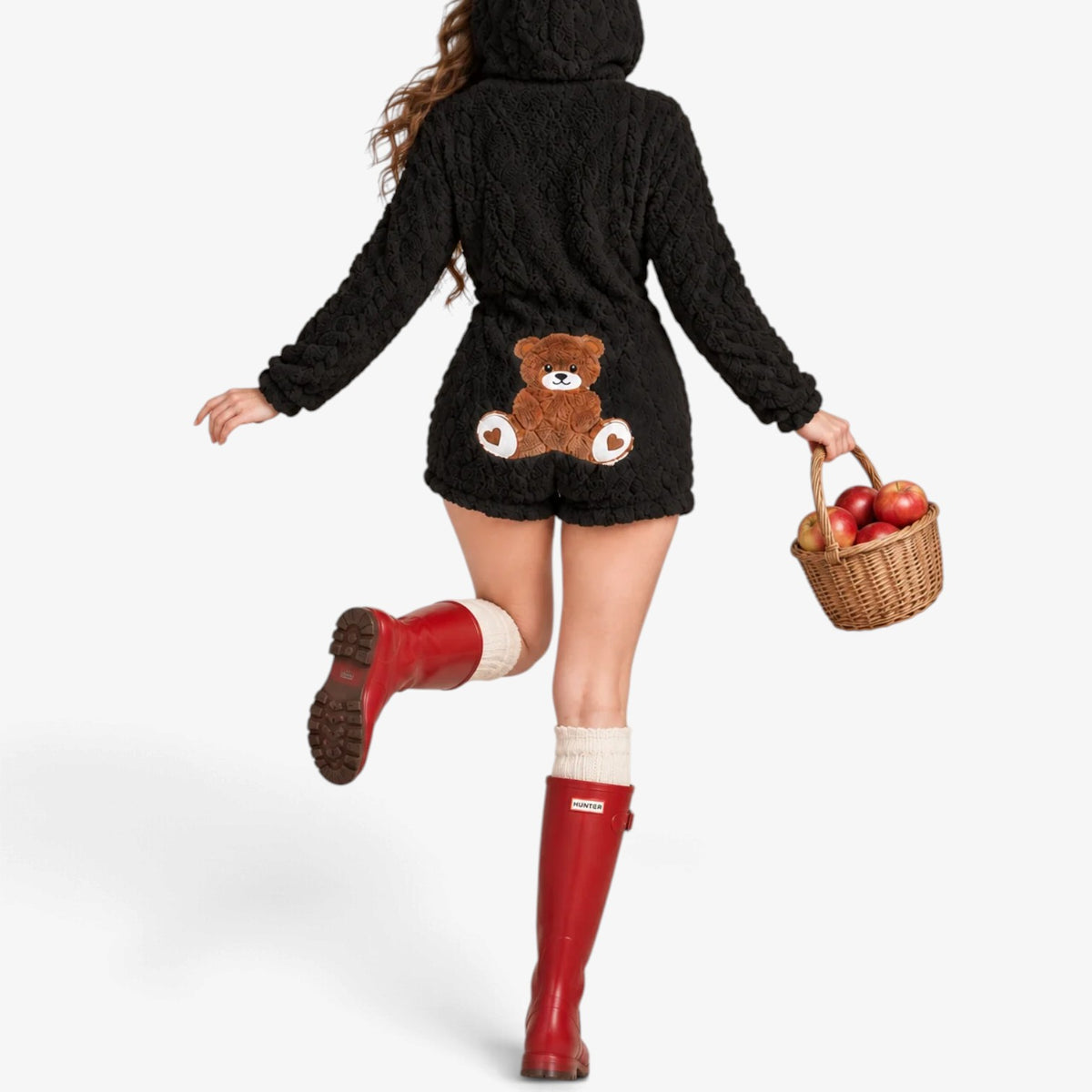 Rosalie™ Teddy Bear Hooded Jumpsuit