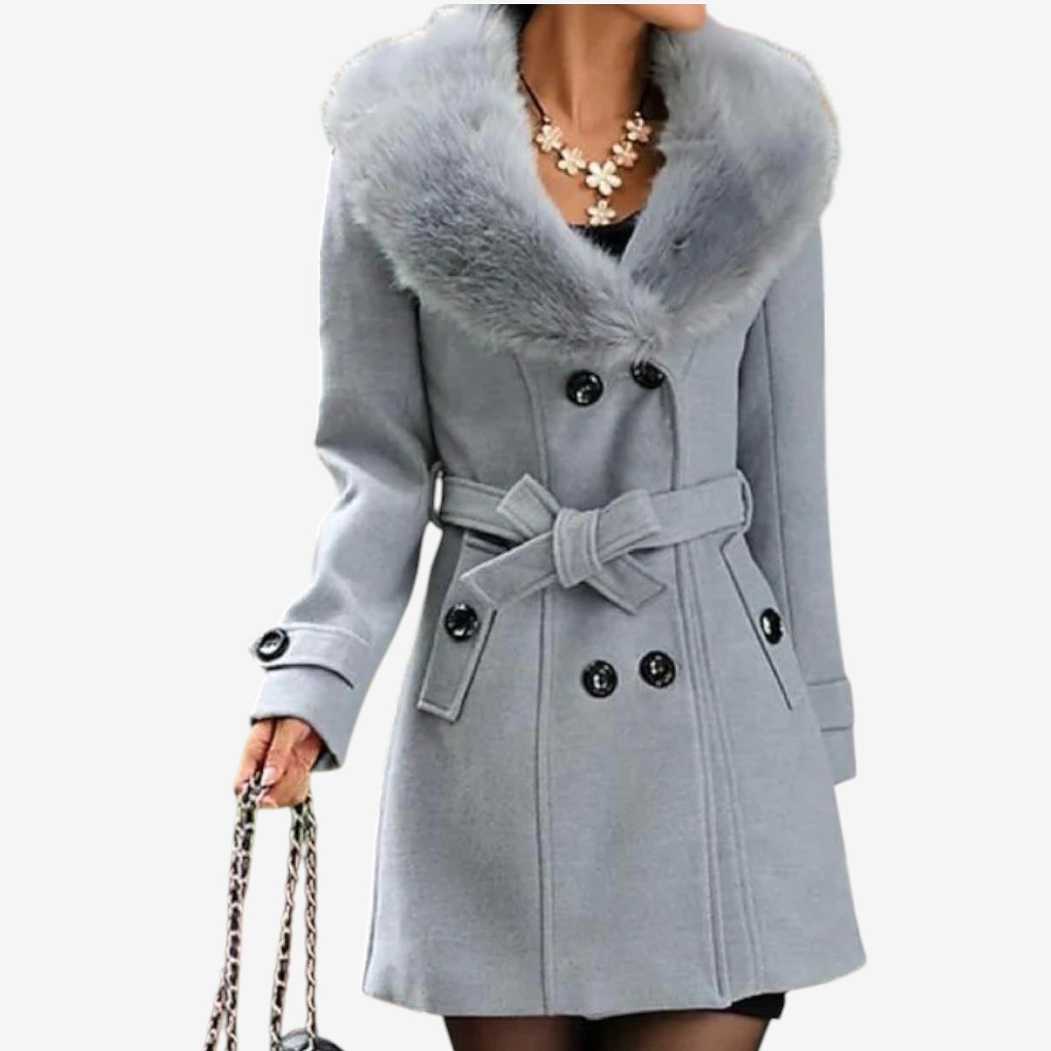 Sandara™ Elegant Belted Coat