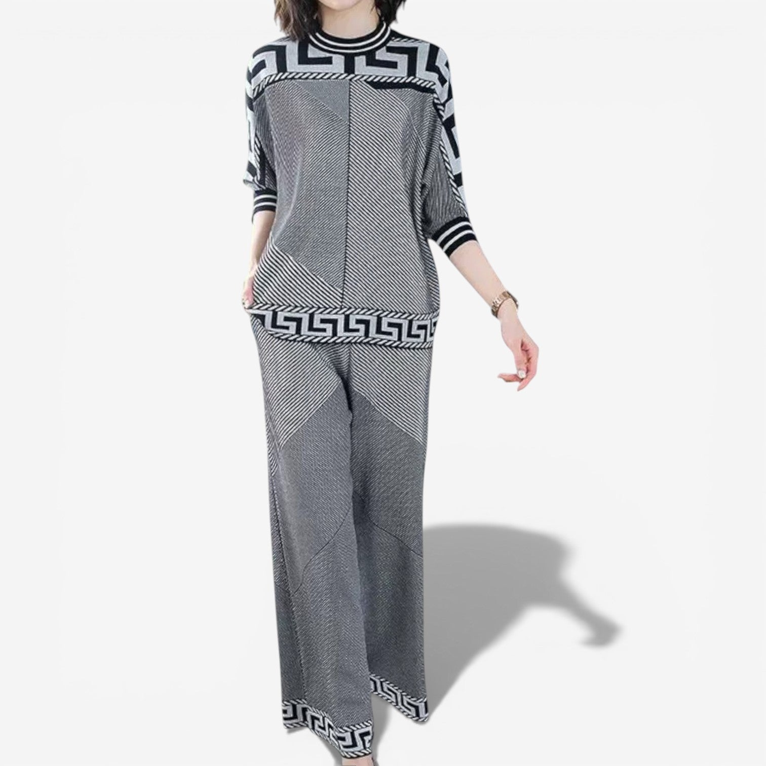 Paola™ Geometric Knit Set