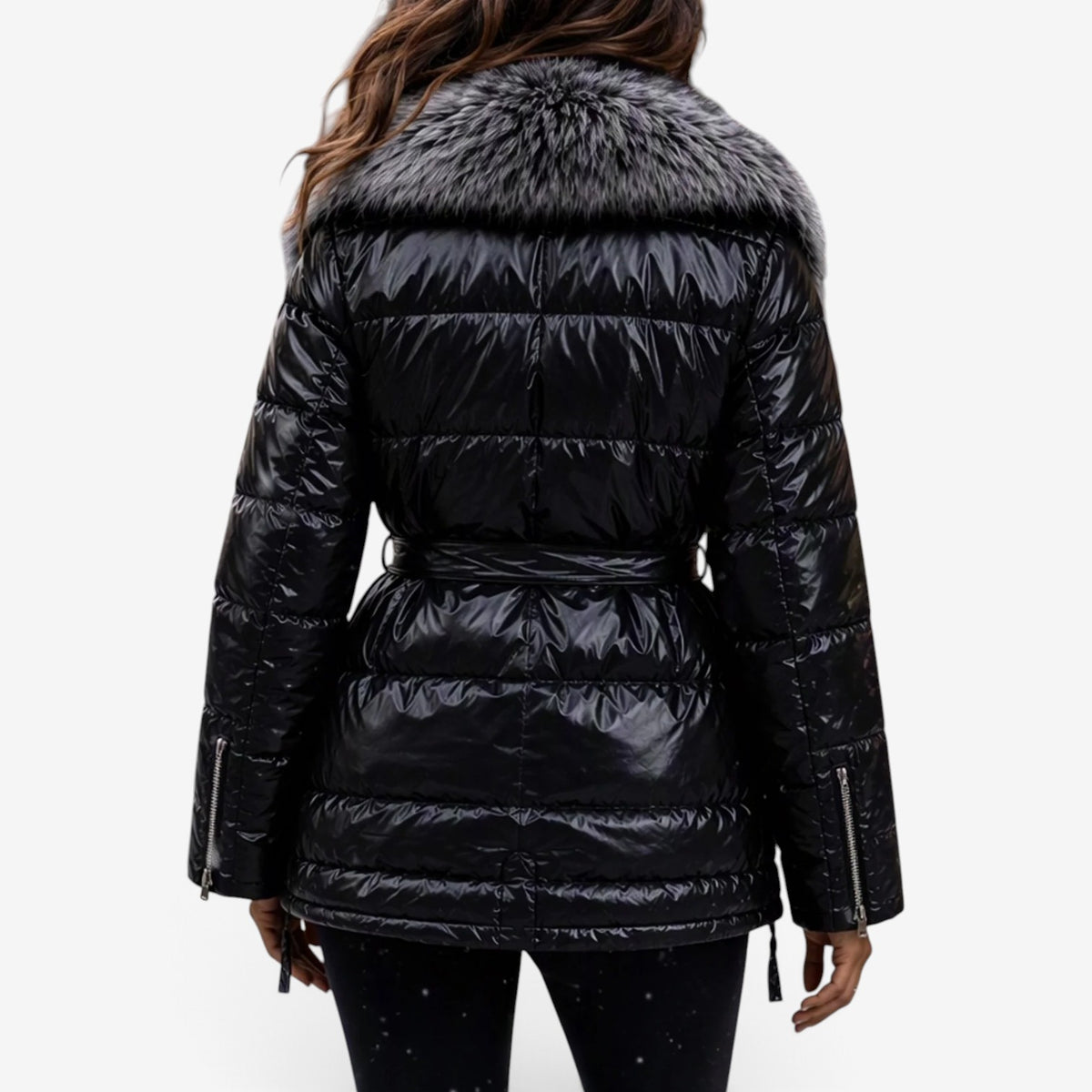 Natalia™ Quilted Fur-Trim Winter Jacket
