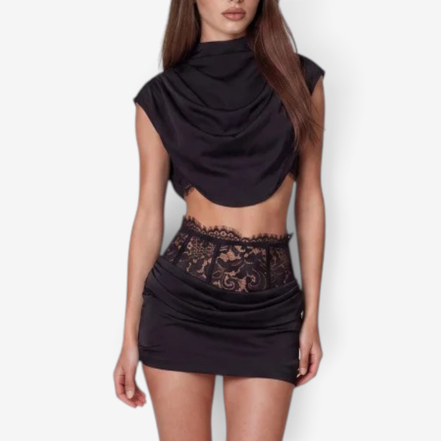 Sandeep™ Skirt crop top set