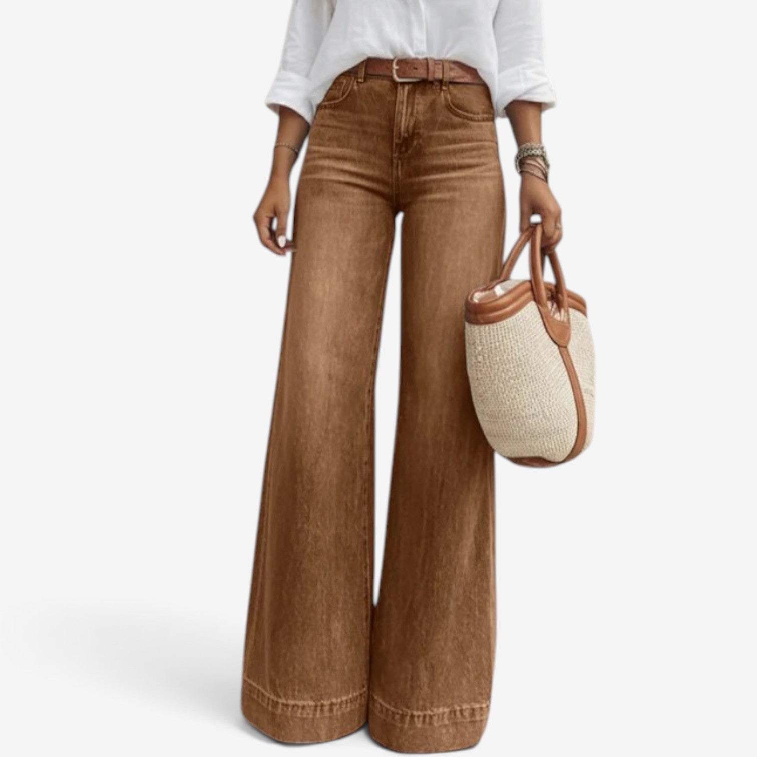 Macy™ Wide-leg flare jeans