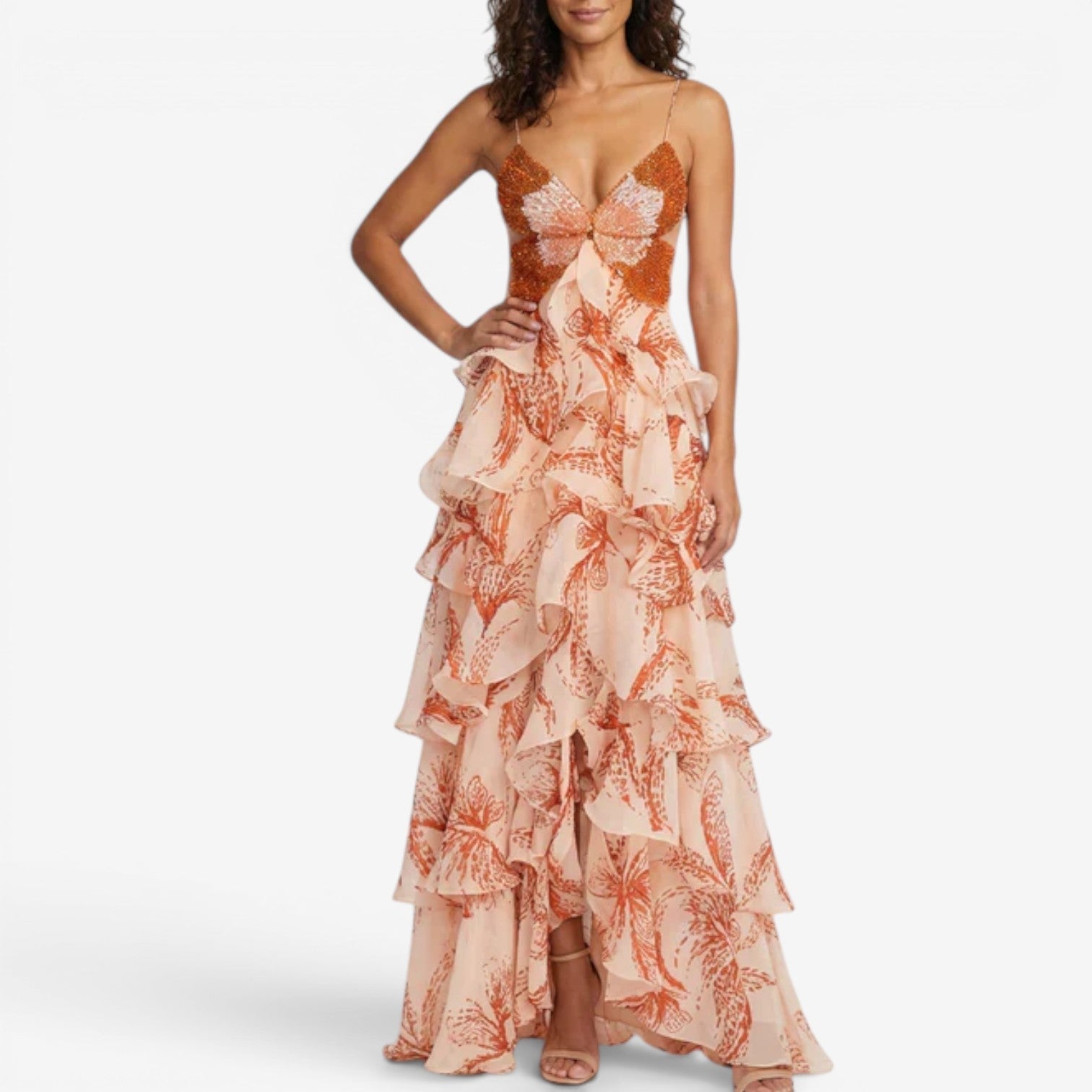 Ynna™ Long printed dress