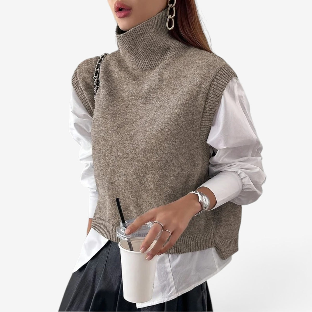 Jemimah™ High-neck knit top
