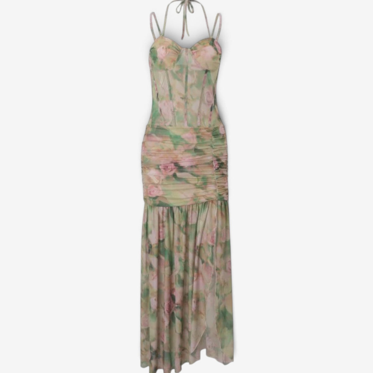 Emilyn™ Floral corset maxi dress