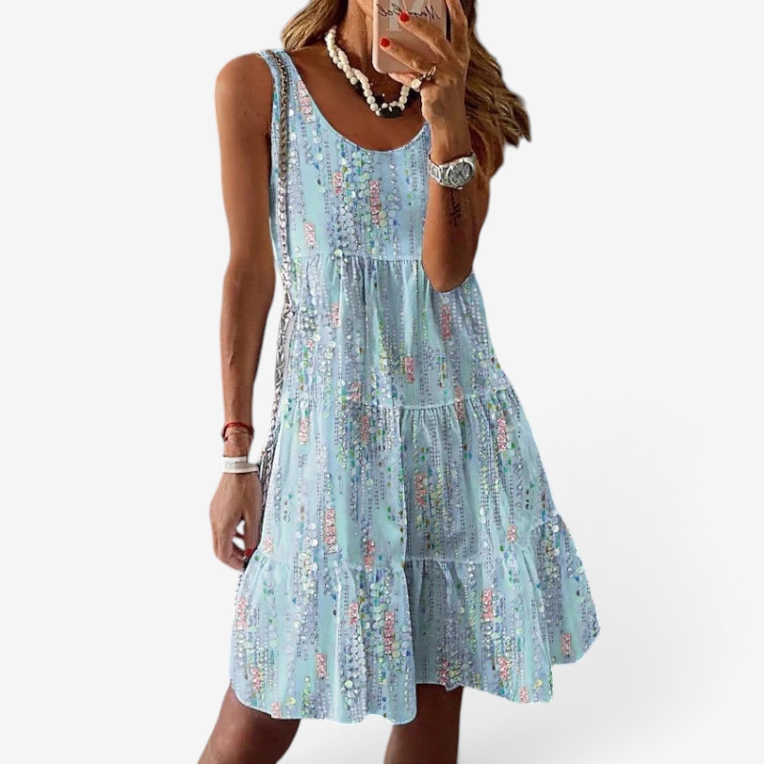 Zebiana™ Short flounced dress