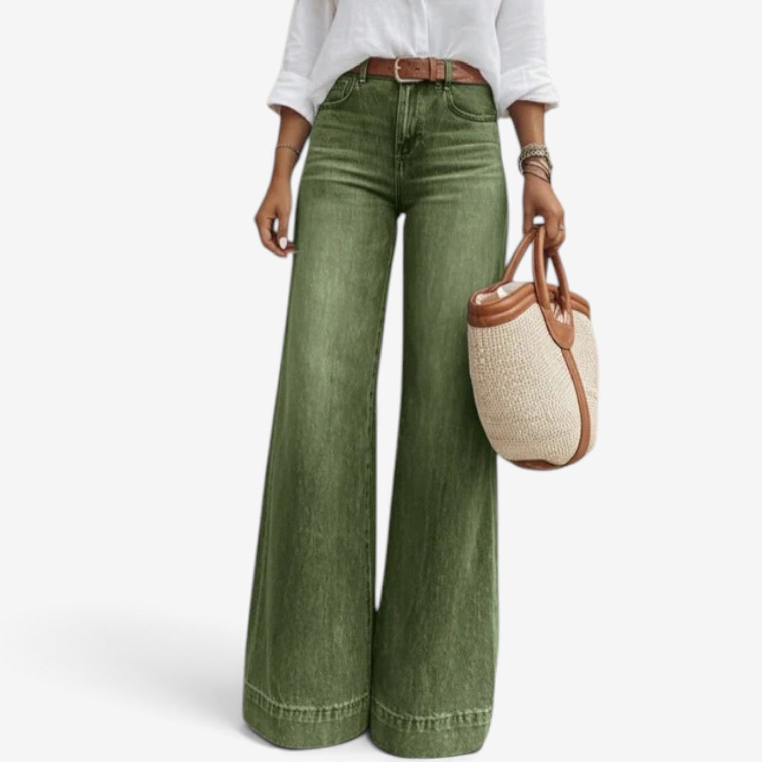 Macy™ Wide-leg flare jeans