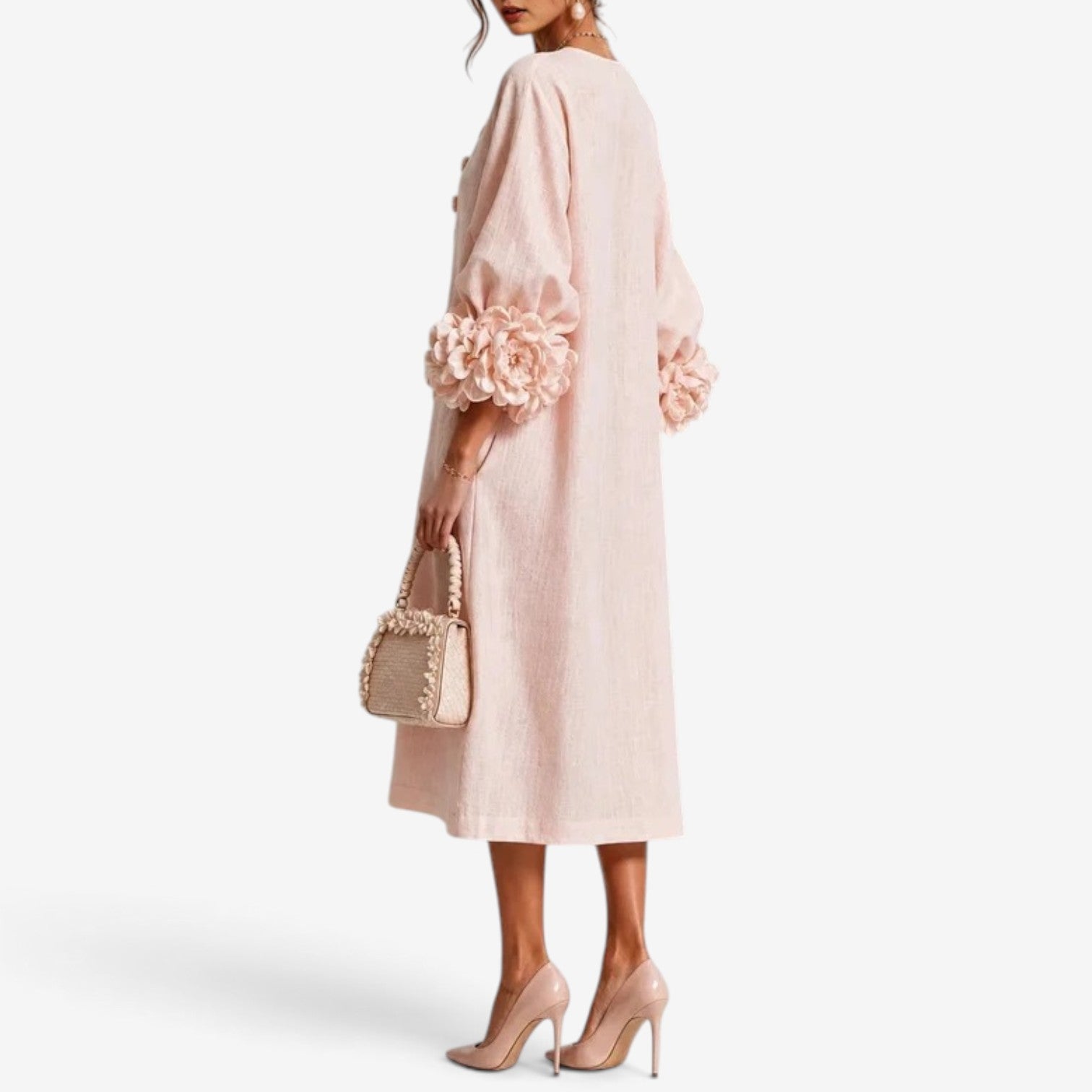 Viella™ Textured midi dress