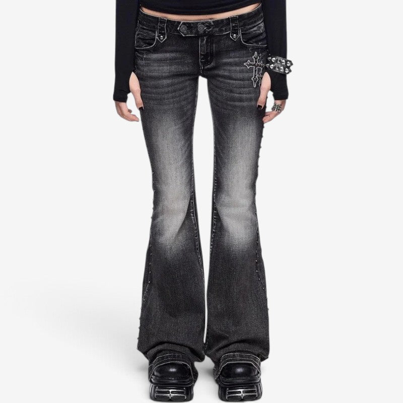Antonette™ Angel wing flare jeans