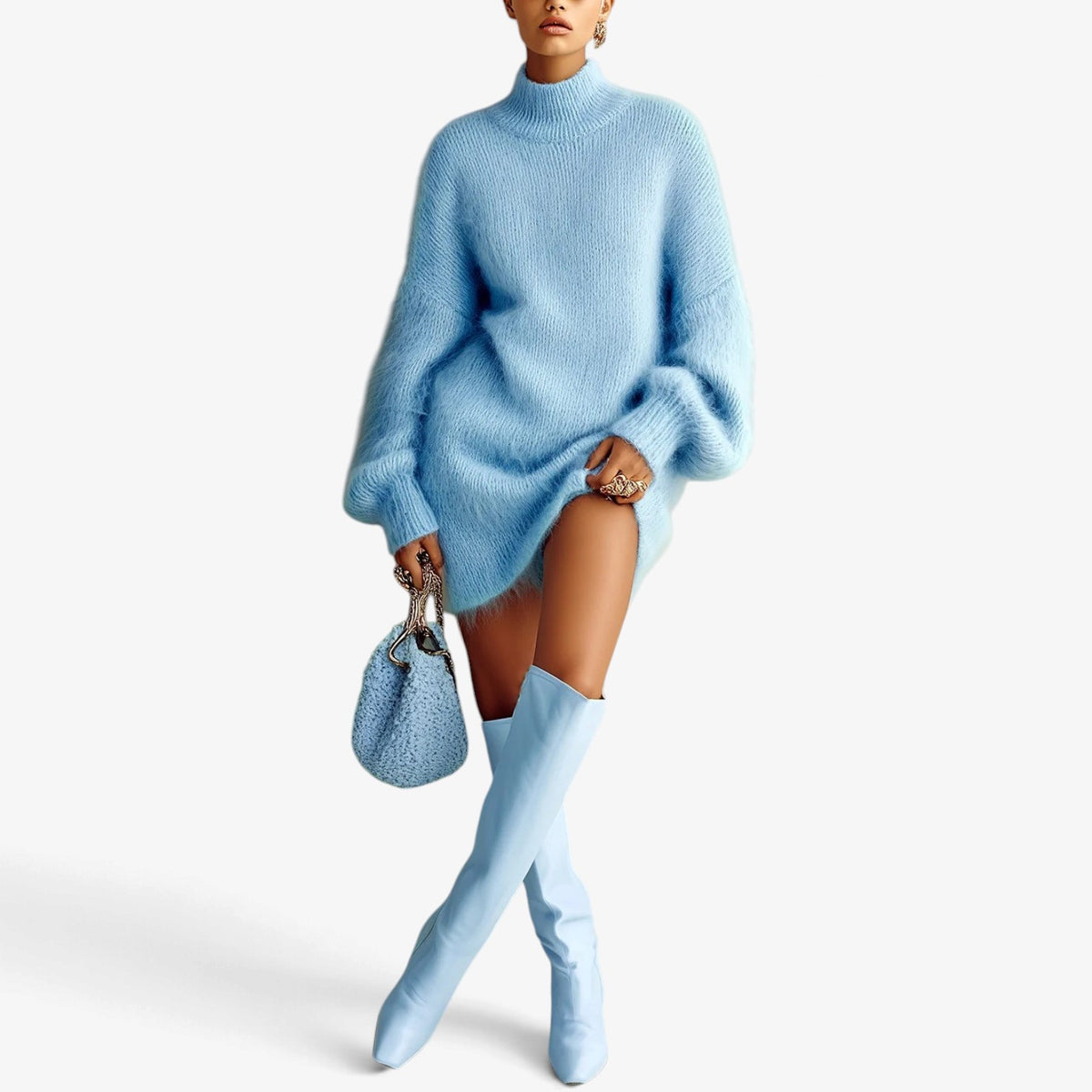 Noemie™ Fuzzy Knit Sweater Dress