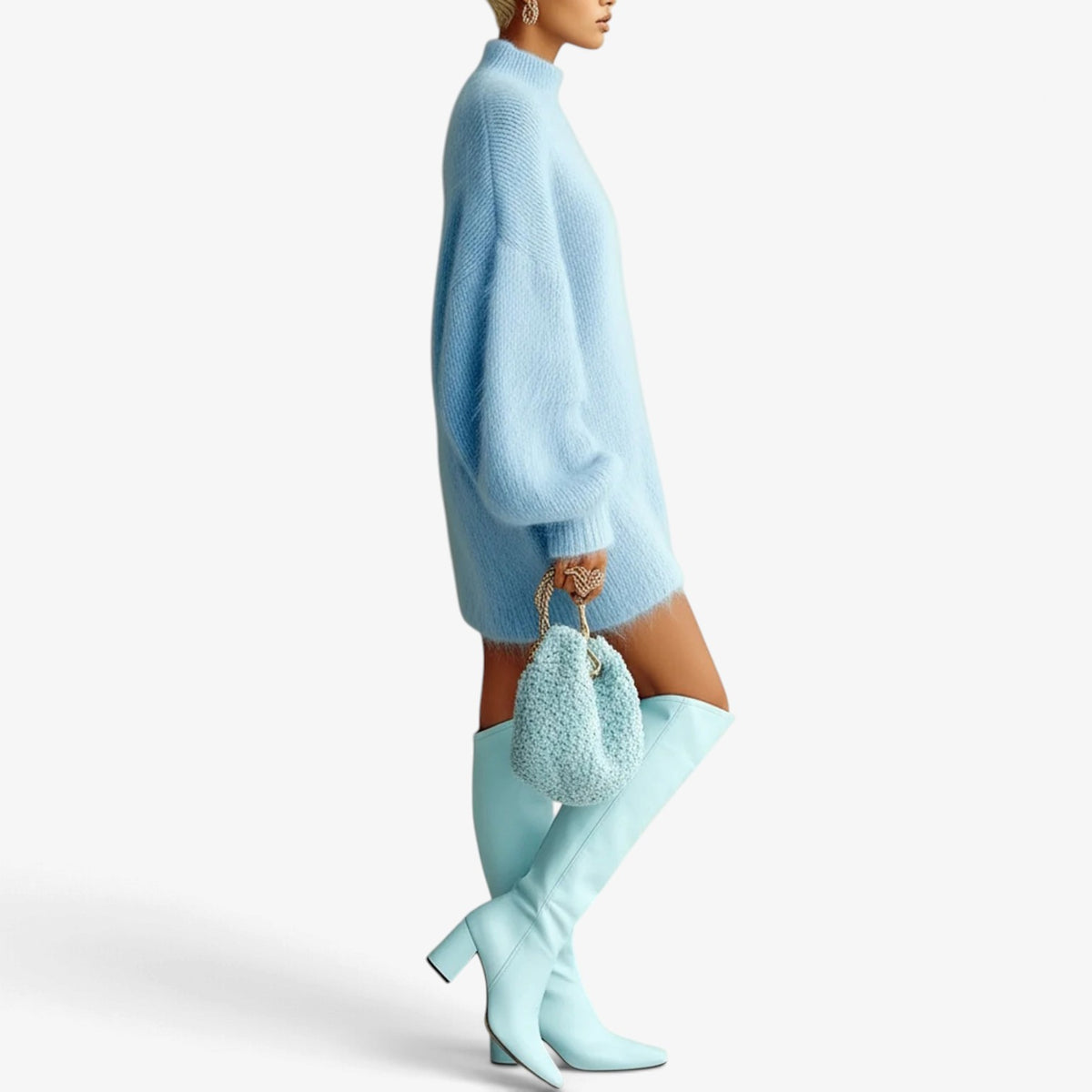 Noemie™ Fuzzy Knit Sweater Dress