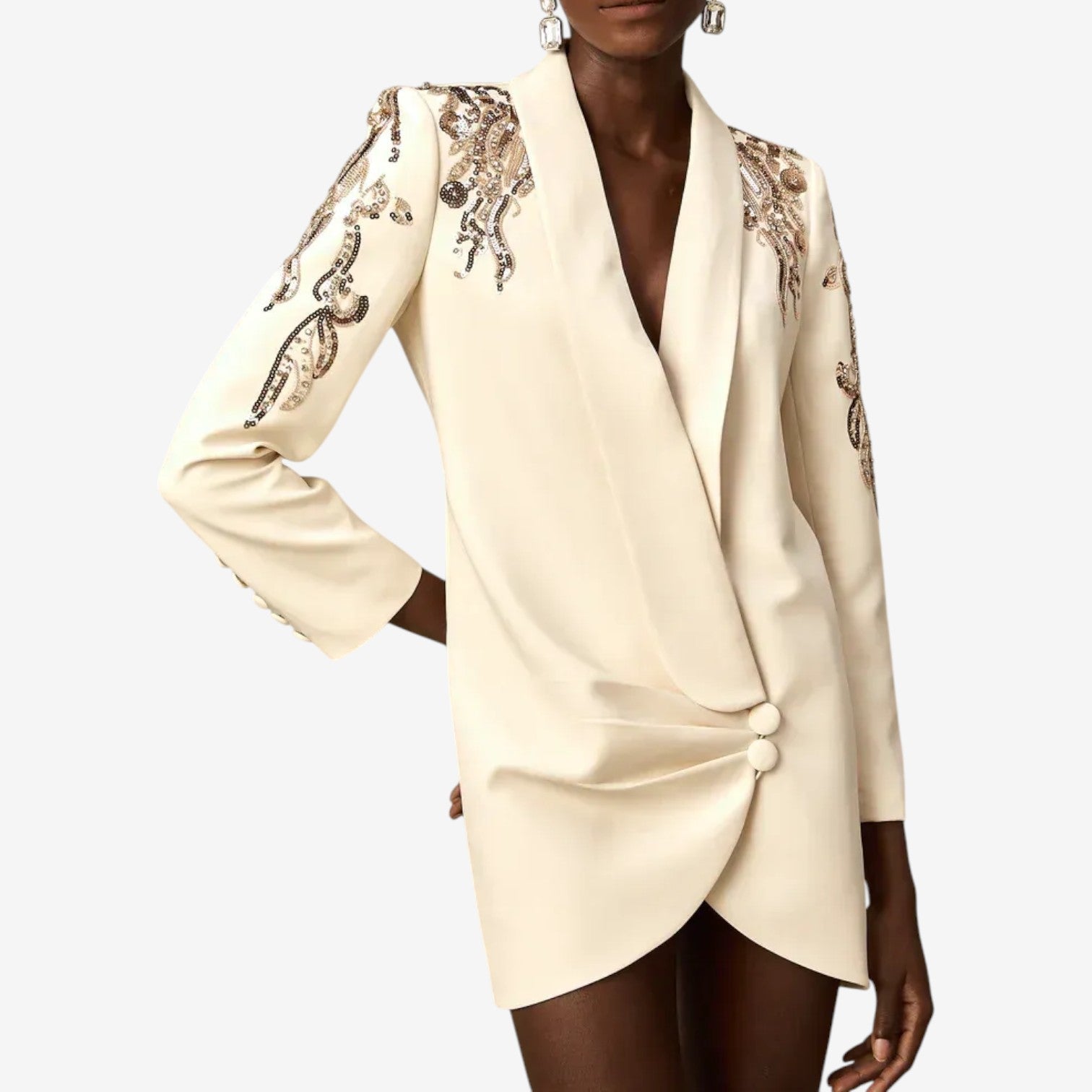 Giada™ Elegant Embroidered Dress