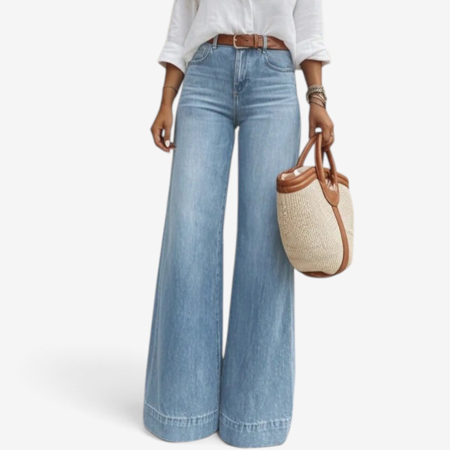 Macy™ Wide-leg flare jeans