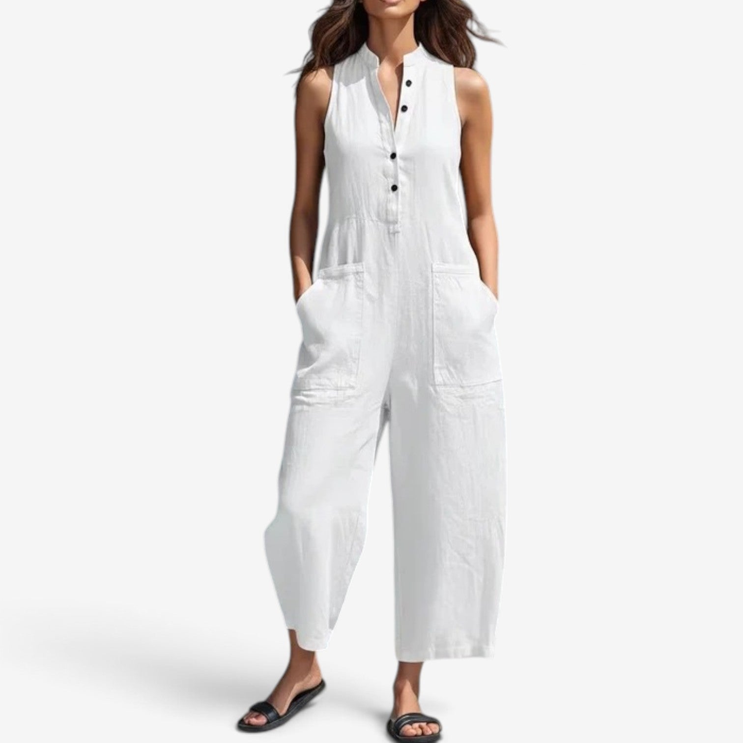 Georgia™ Sleeveless wide-leg jumpsuit