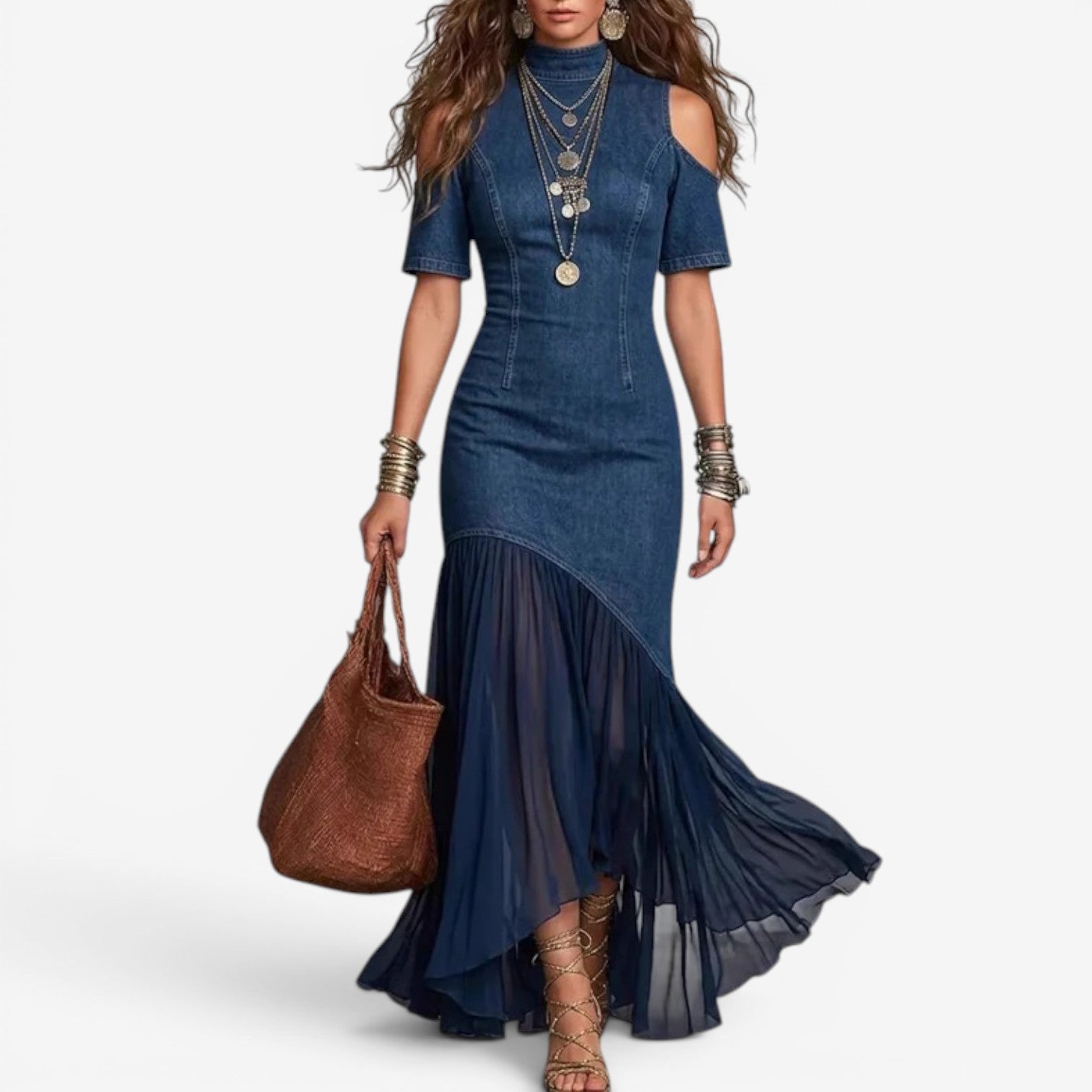 Kimberley™ Long denim dress