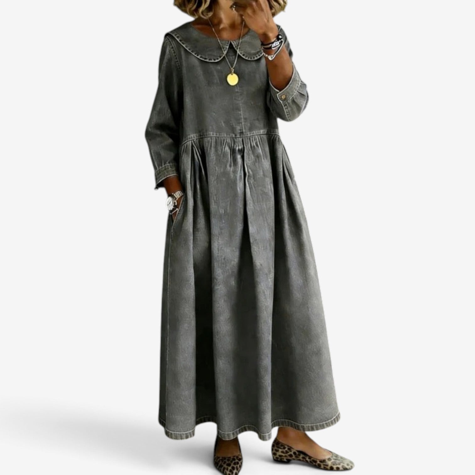 Cecilla™ Long denim dress