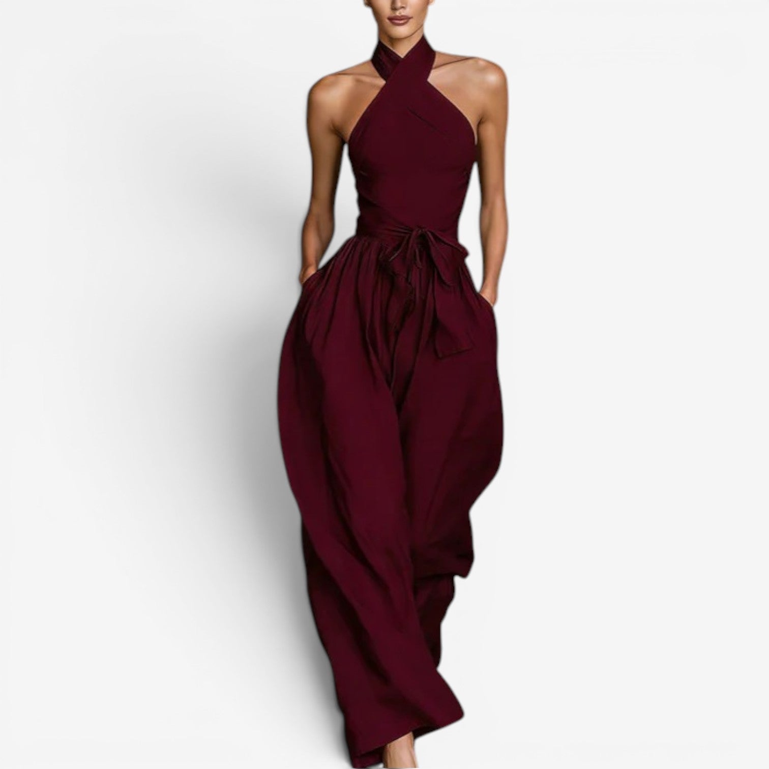 Daine™ Jumpsuit with crossover neckline