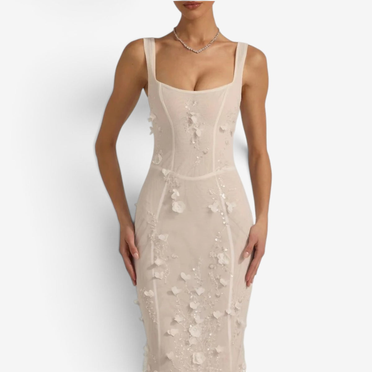 Solah™ Sequined maxi gown