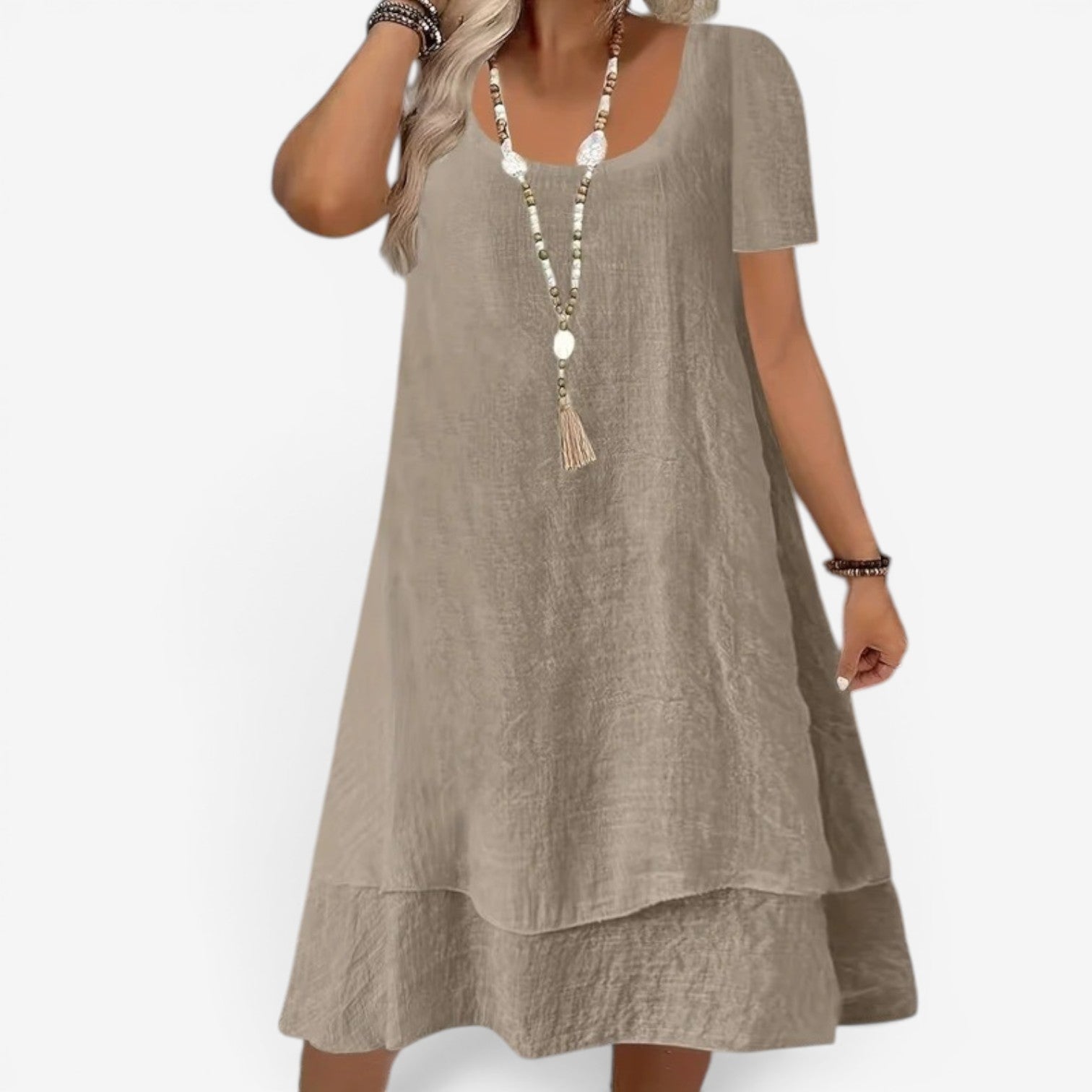 Elliane™ Midi dress with sleeves