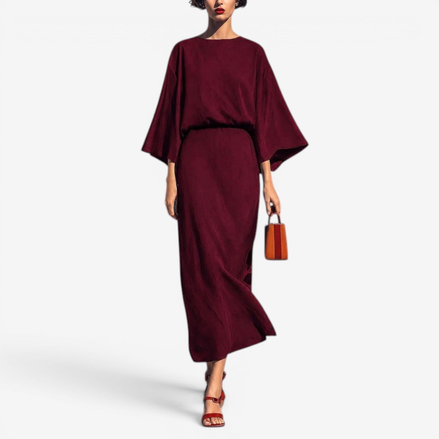 Karel™ Long blouse dress