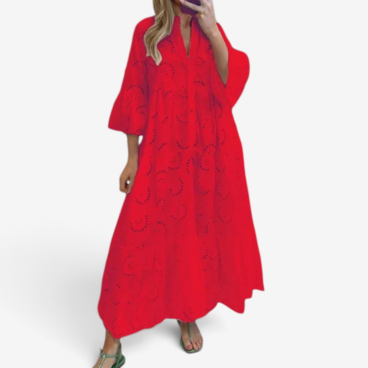 Vianne™ Eyelet lace maxi dress