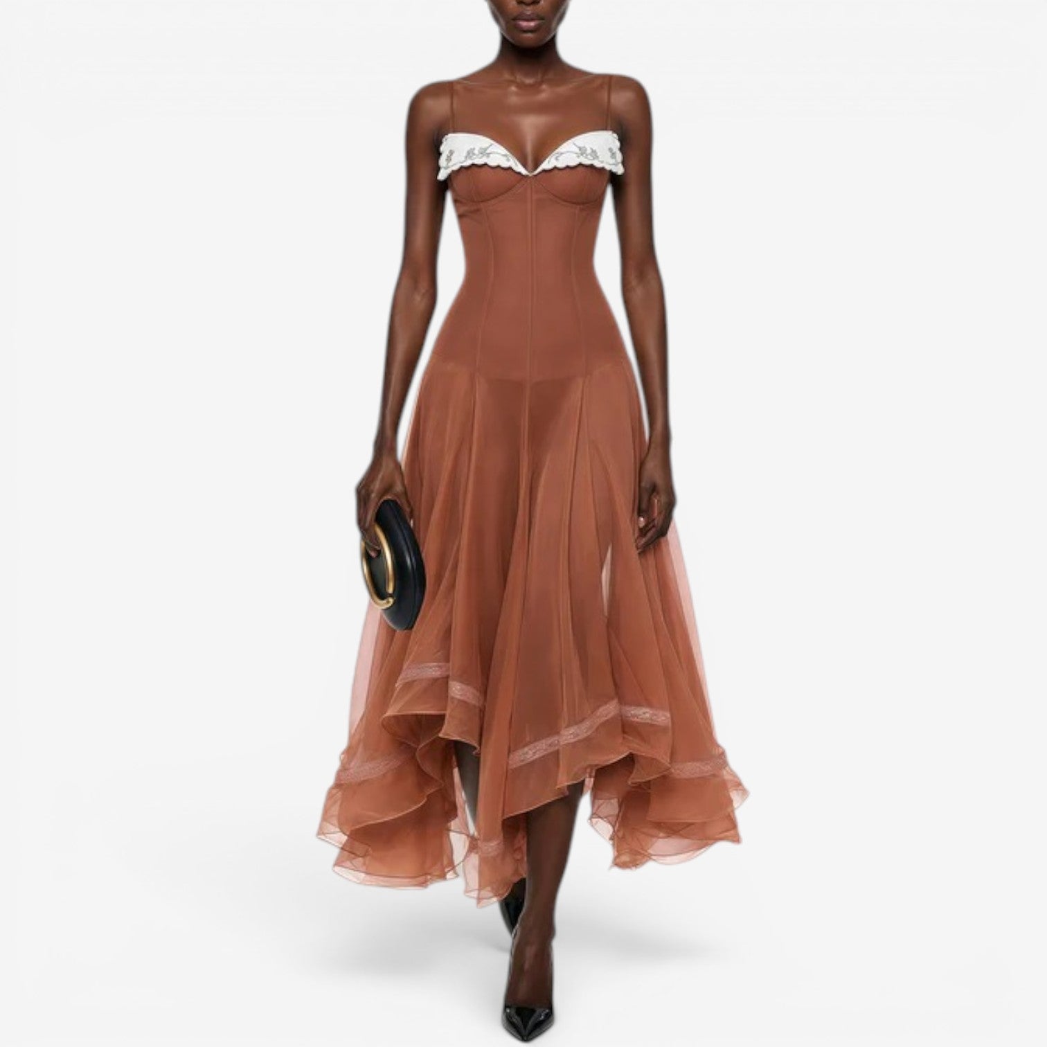Lorea™ Asymmetrical midi dress