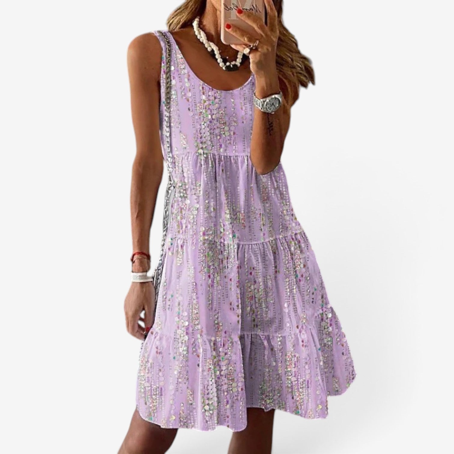 Zebiana™ Short flounced dress