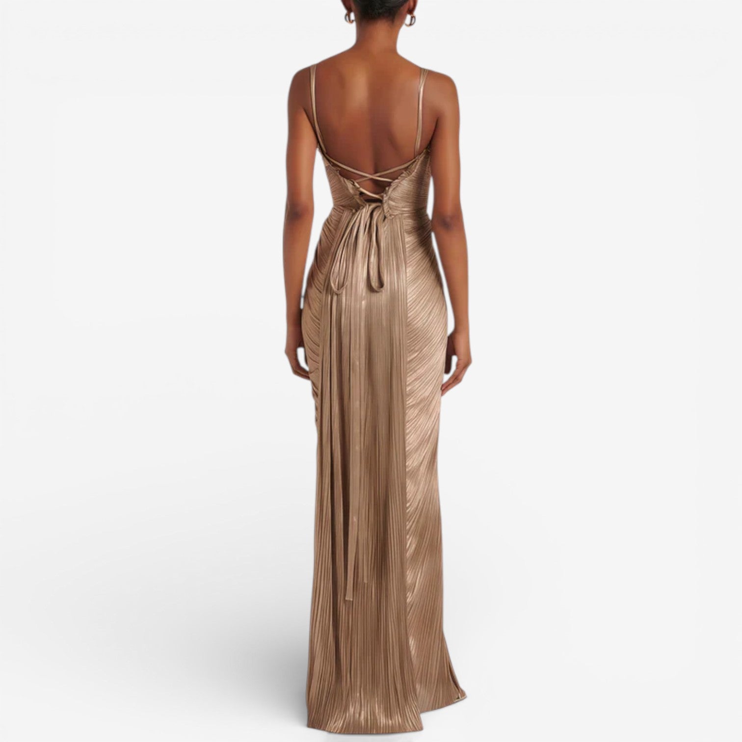 Aliona™ Long Pleated Dress