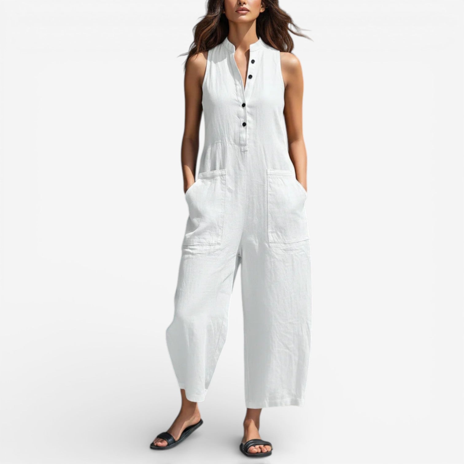 Adoracion™ Linen Wide-Leg Jumpsuit