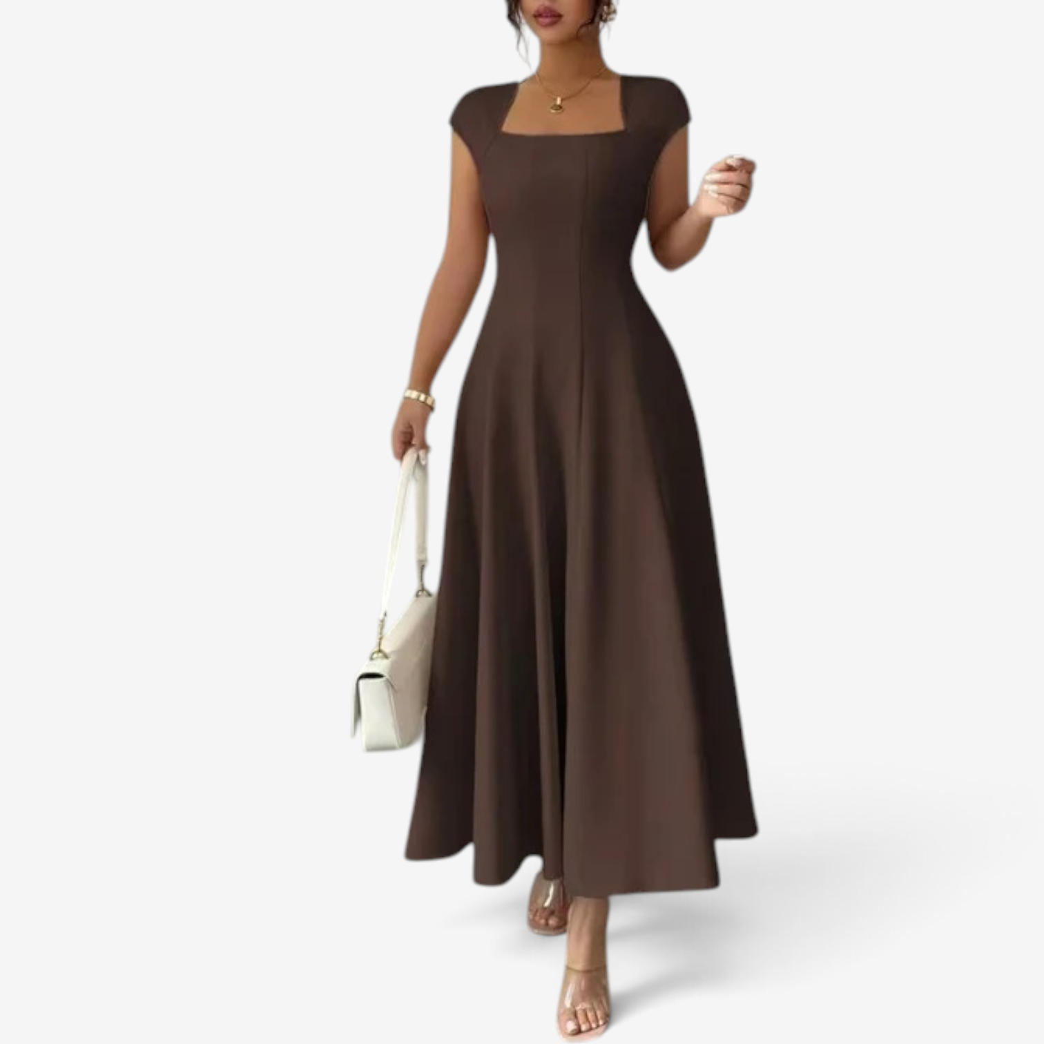 Betina™ Long flared dress