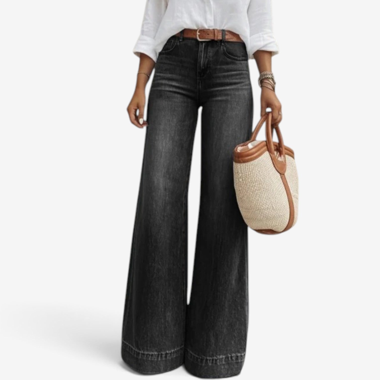 Macy™ Wide-leg flare jeans